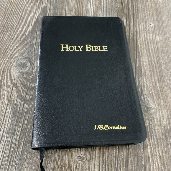 Holy Bible KJV Personal Reference CornerStone Genuine Bonded Leather Red Letter - Picture 1 of 11